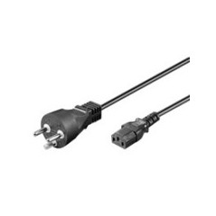 Goobay 2 Meter Power Cable with EDB Connector - Durable, High-Quality Black Extension Cord for Reliable Performance (SKU: 404084